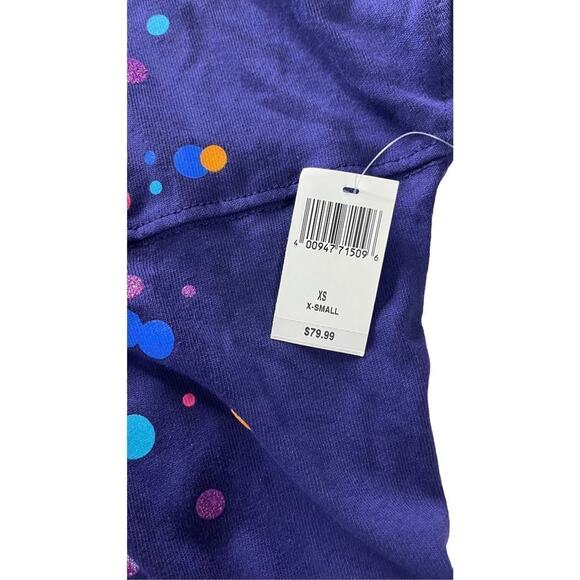 Disneyland Resort Unisex Purple Sparkle Glitter Castle Jersey Pullover Top XS - Picture 13 of 16